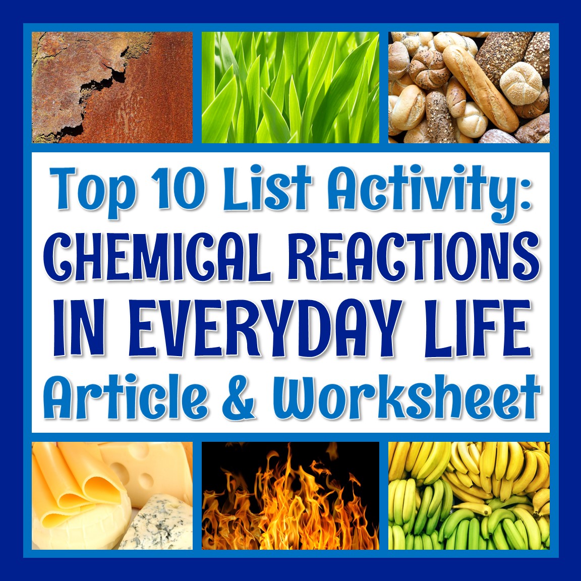 Everyday Chemical Reactions Reading And Worksheet Flying Colors Science