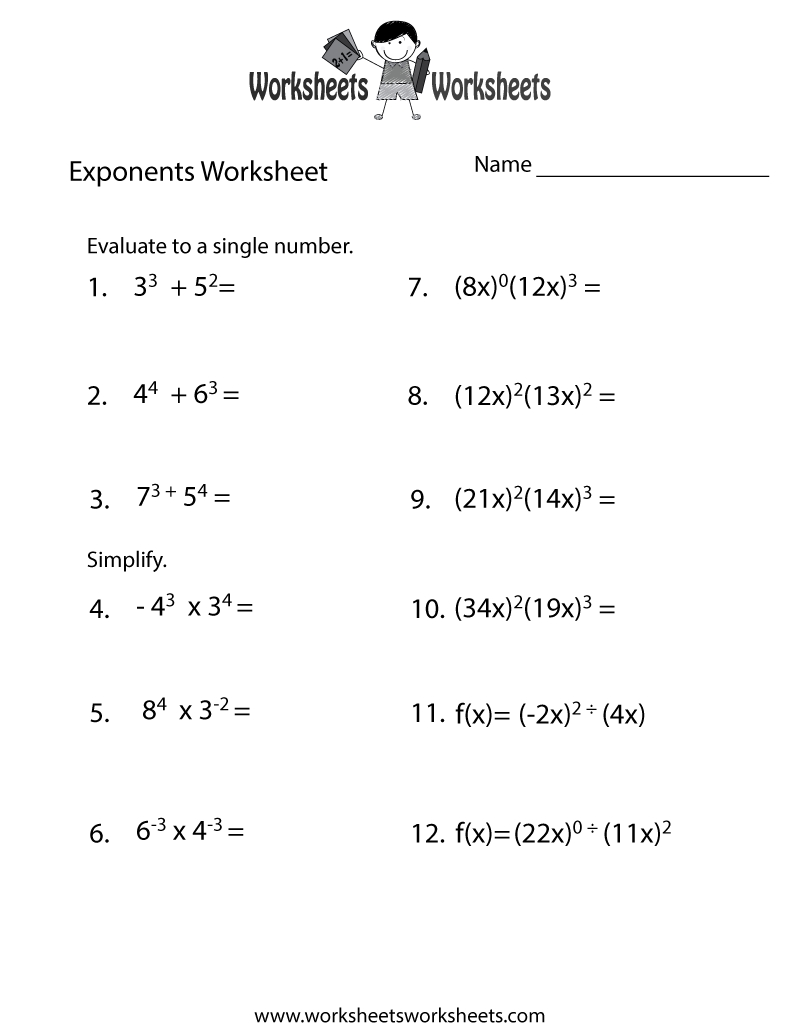 Exponents Practice Made Easy