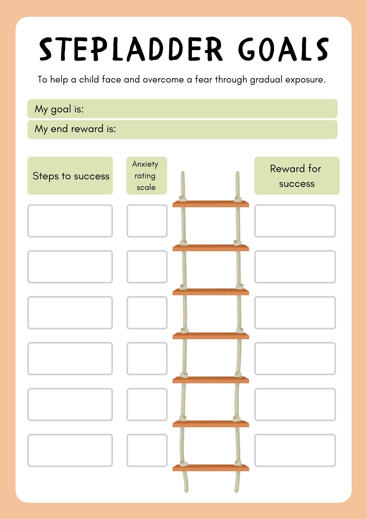 Exposure Therapy Worksheet