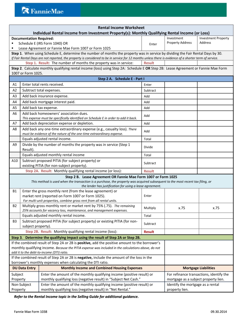 Fannie Mae Self Employed Income Calculation