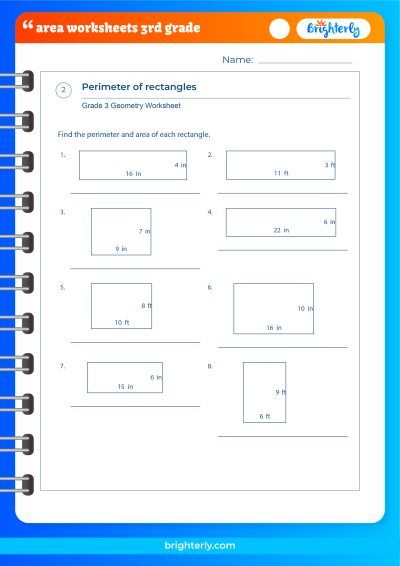 Finding Area Worksheets for Math Mastery