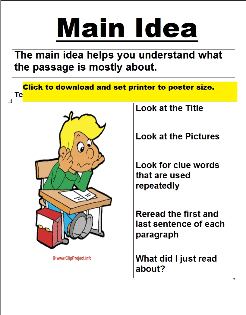 Finding the Main Idea Worksheets Made Easy