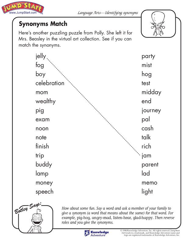 7 Fun Language Arts Worksheets for First Grade