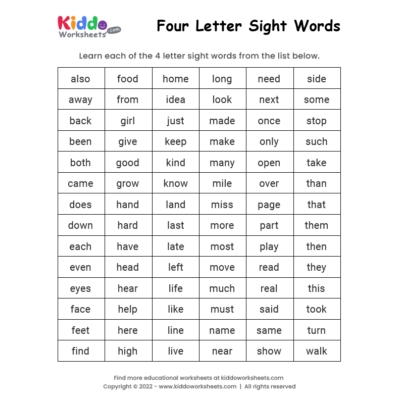 First Grade Sight Words Worksheets Readingvine