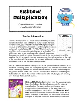 Fishbowl Multiplication Is A Simple Hands On Activity Made For Helping