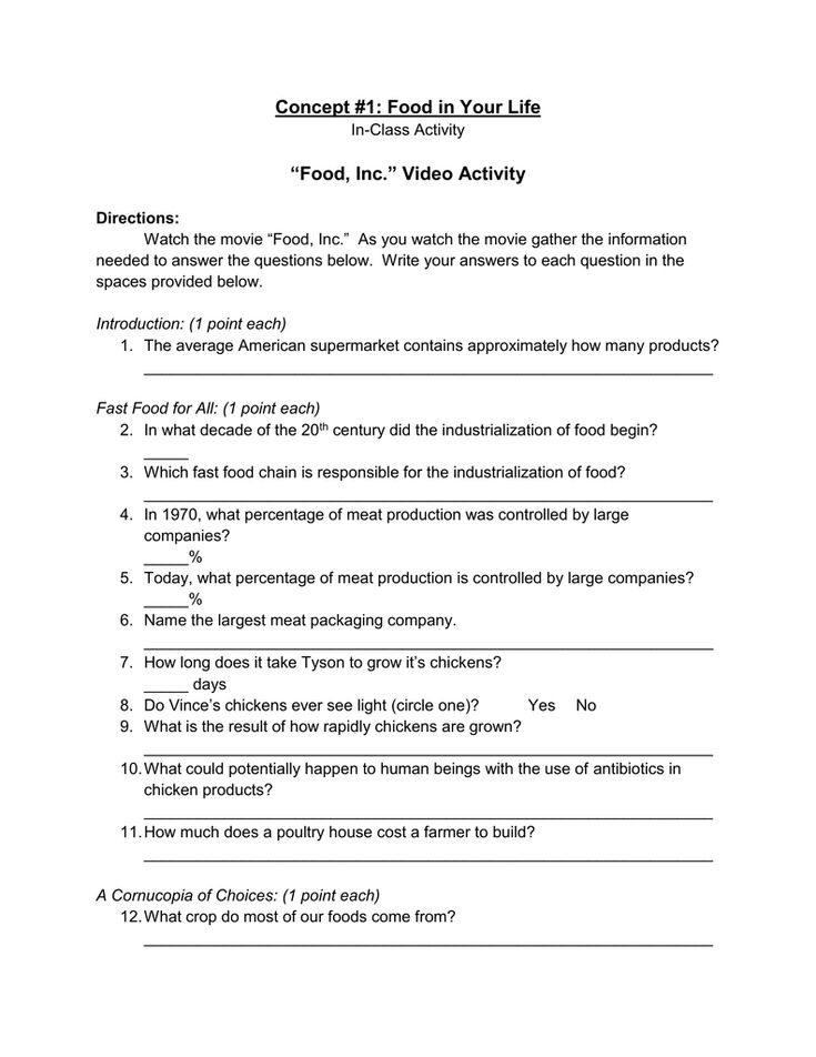 Food Inc Worksheet Answers Revealed