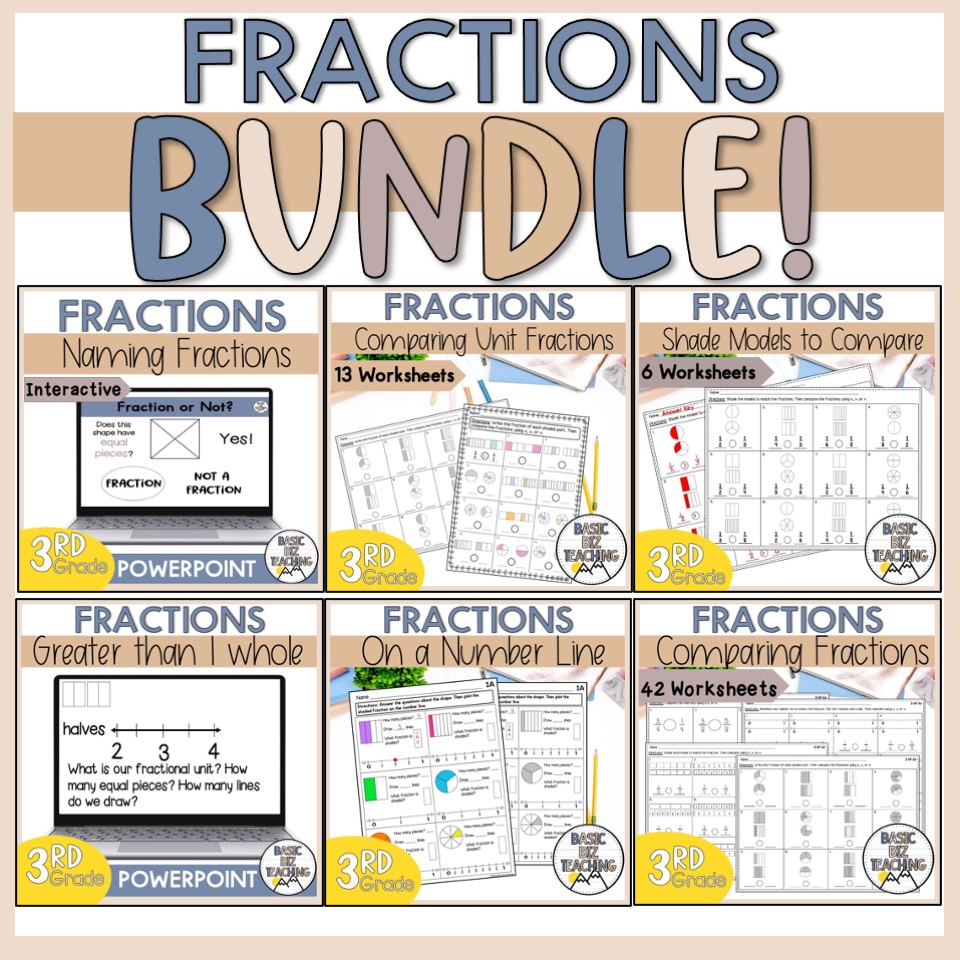 3rd Grade Fraction Worksheets for Fun Learning