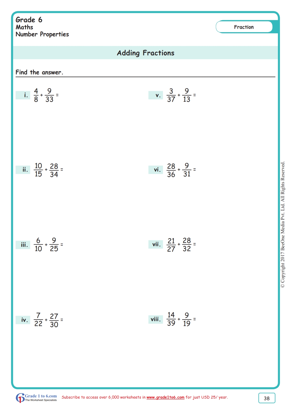 5 Fun Fraction Worksheets for 1st Graders