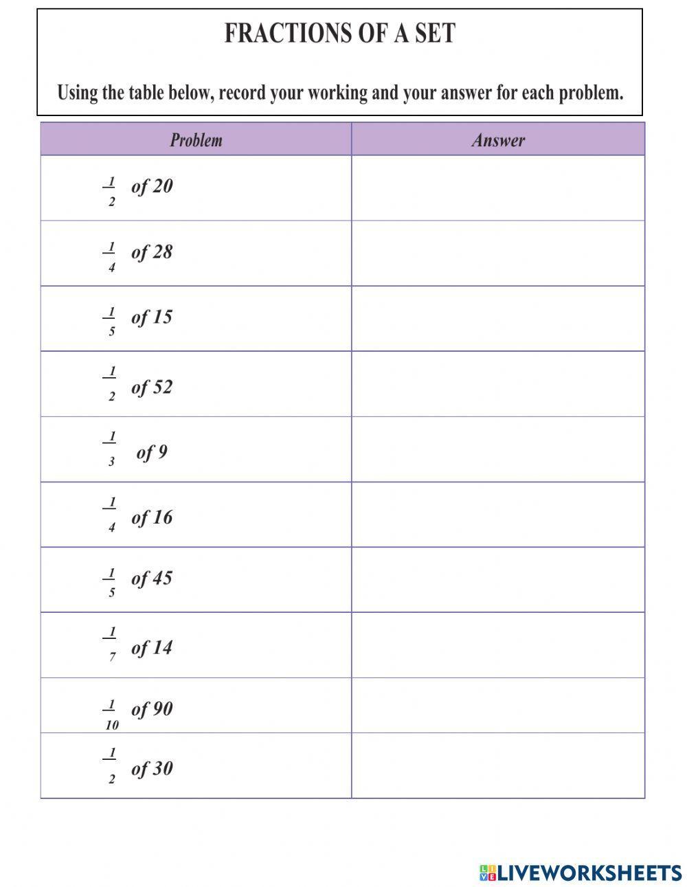 5 Ways to Master Fractions of a Set