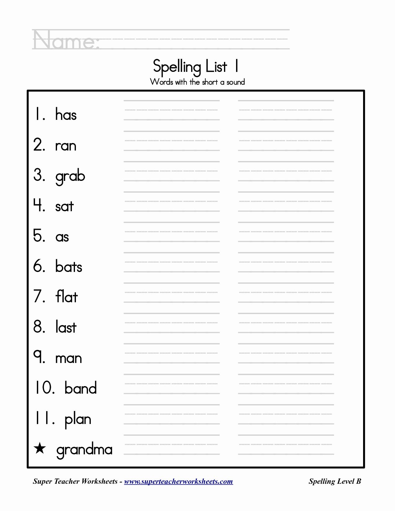 Free 4Th Grade Spelling Worksheets Definahatini