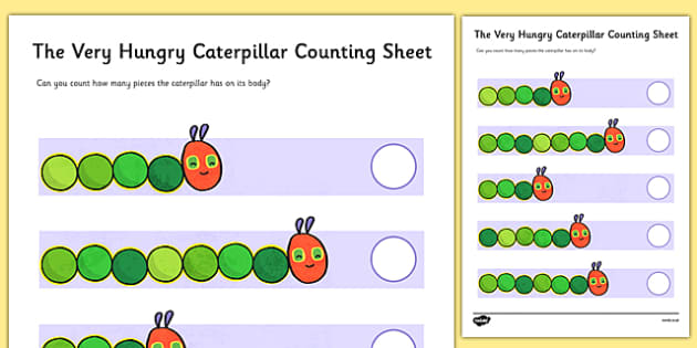 Free Caterpillar Worksheets