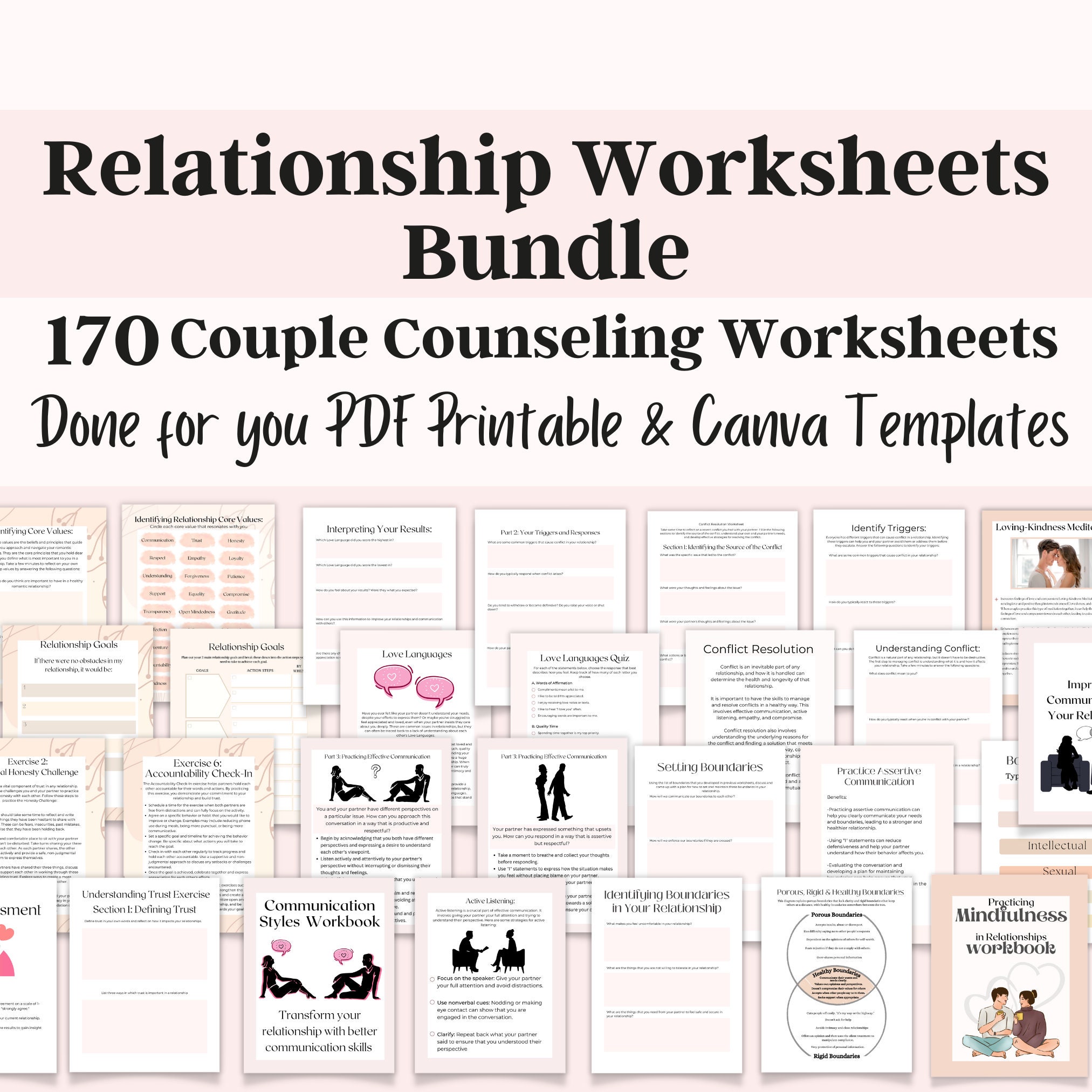 Couples Therapy Worksheets for a Stronger Relationship