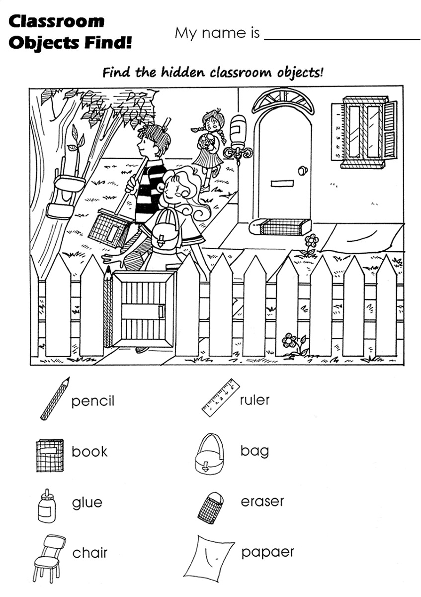 Free Hidden Pictures Worksheets Activity Shelter