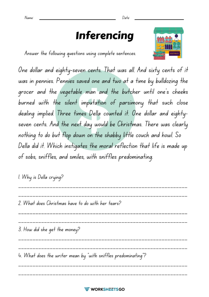 Inferencing Worksheets for Free Download