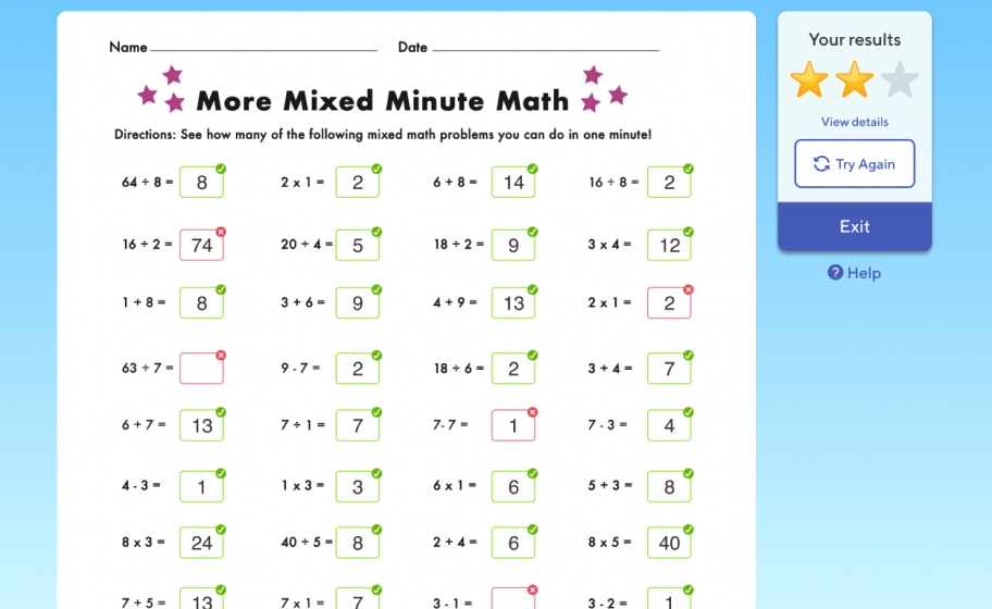 Free Kindergarten Math Worksheets to Print