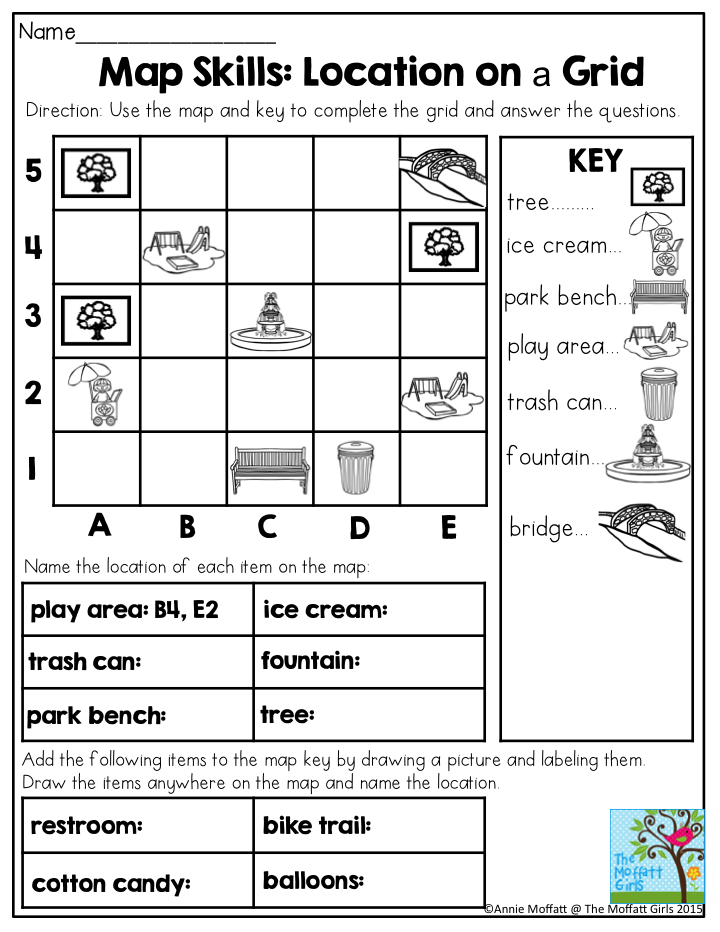 Free Map Skills Worksheets Pdf