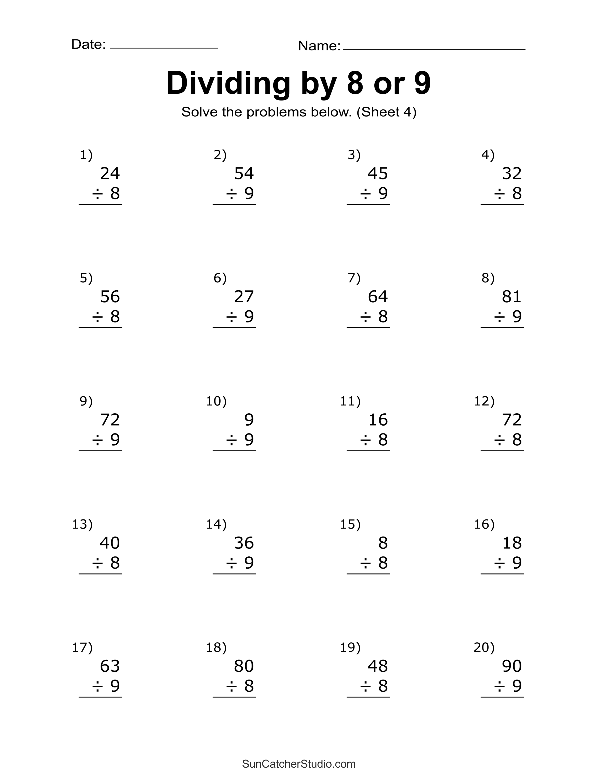 7th Grade Math Worksheets Free to Download and Print