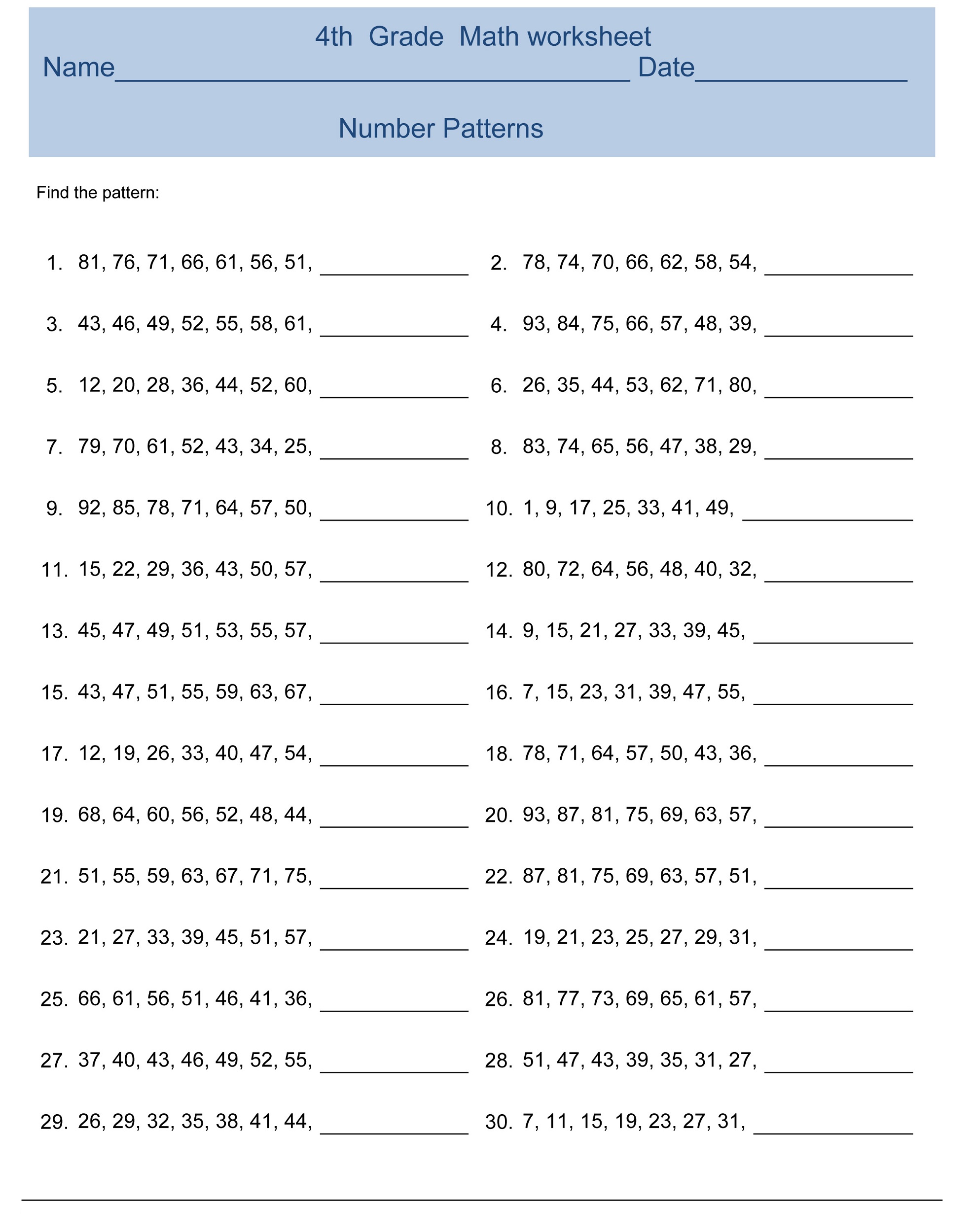 Grade 4 Free Multiplication Worksheets for Fun Practice