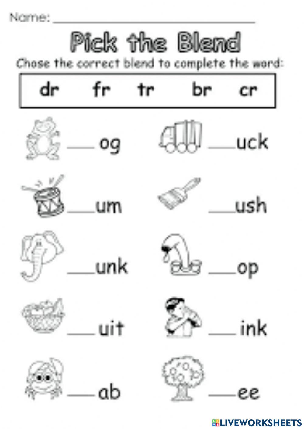 20 Free Phonics Worksheets for Grade 1