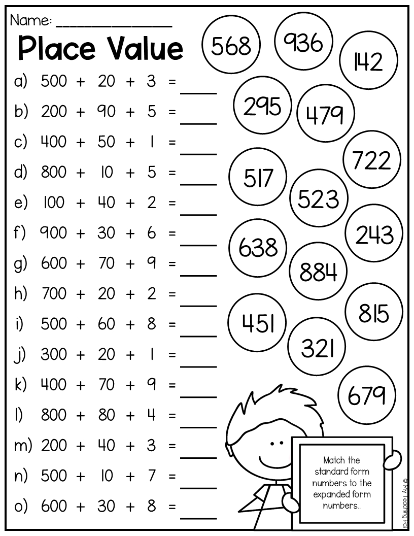 Free Place Value Worksheets for Kids to Practice and Learn