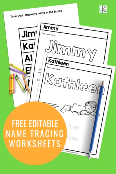 Free Printable Editable Name Tracing Worksheets