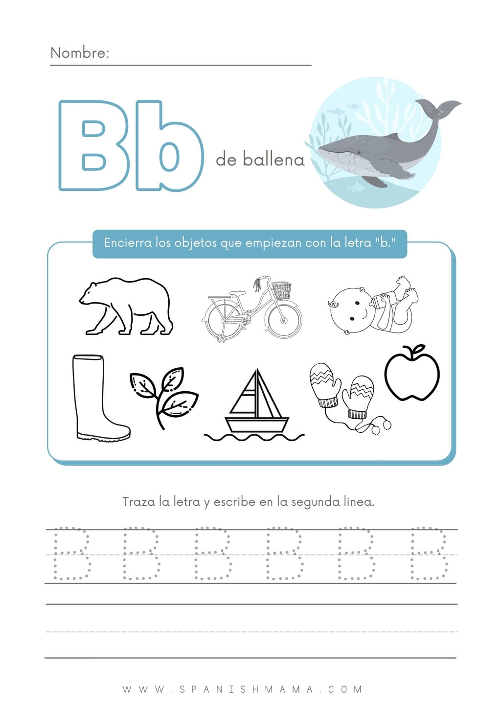 Free Printable Free Spanish Alphabet Worksheets