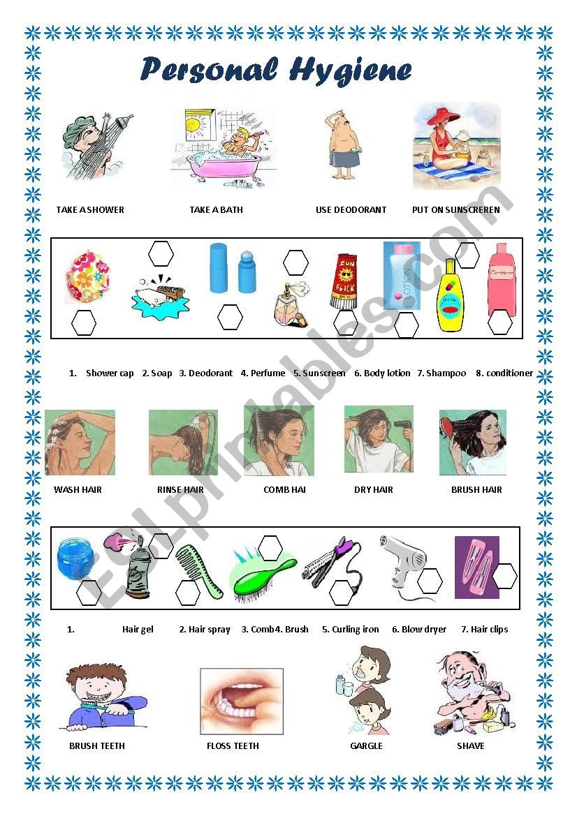 6 Free Printable Hygiene Worksheets for Kids