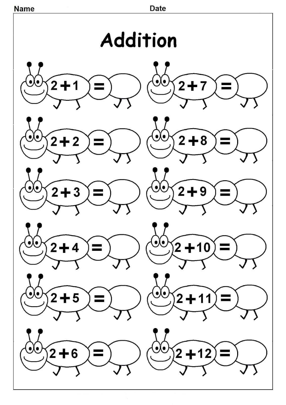 Free Printable Kindergarten Math Worksheets Free Printable Basic Math