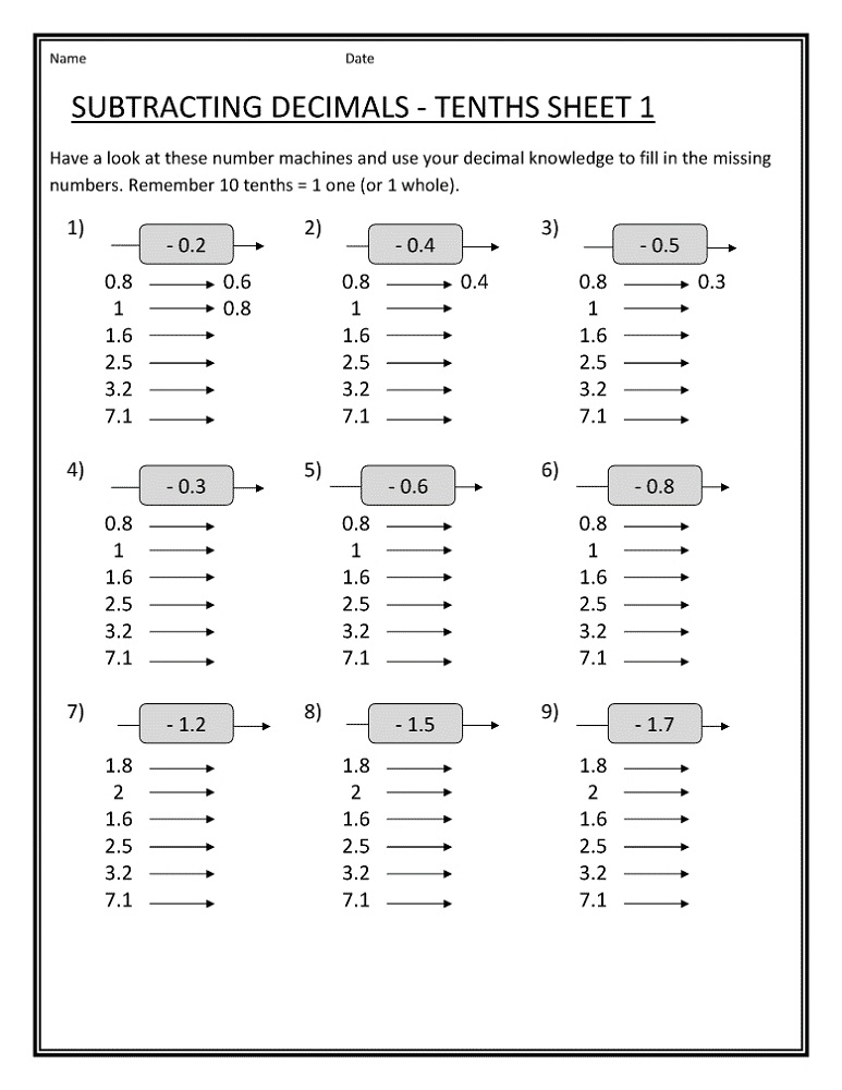 20 Free Printable Math Worksheets for 4th Grade