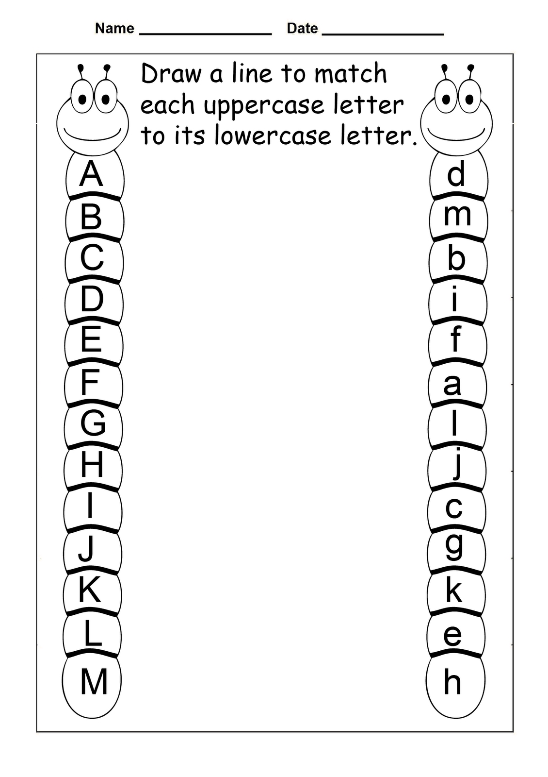 Free Printable Pre K Worksheets Alphabet