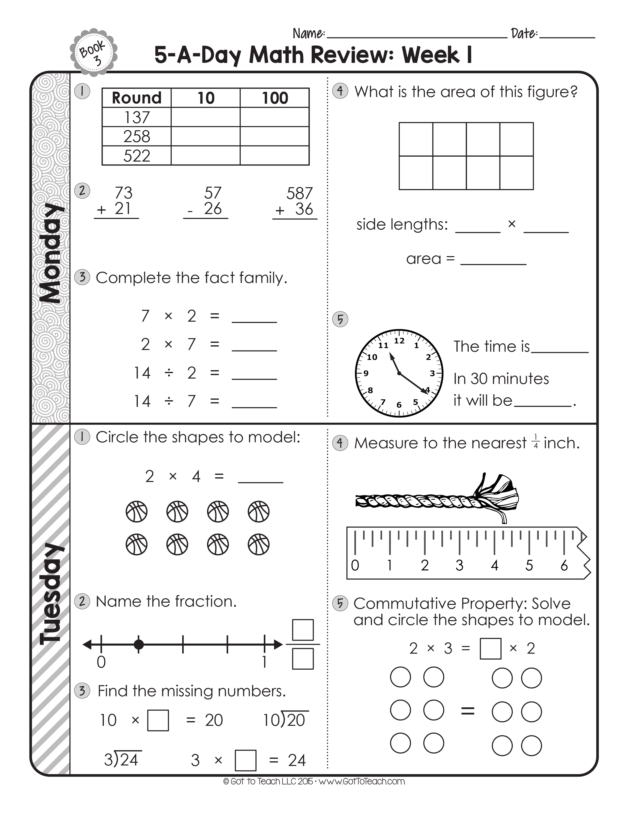 Free Worksheets For Grade 3 Learning Printable