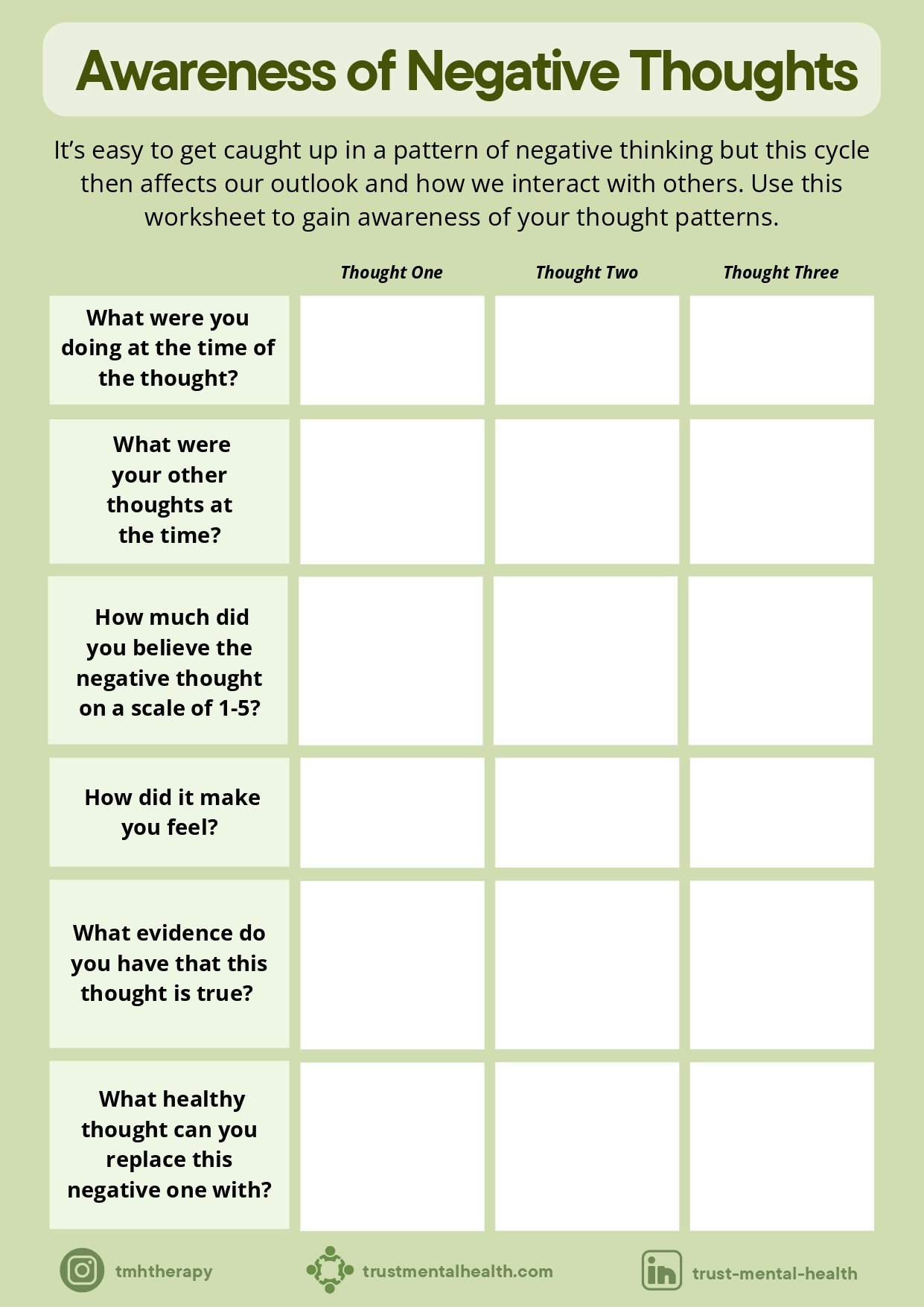 7 Fun Mental Health Worksheets to Try Today