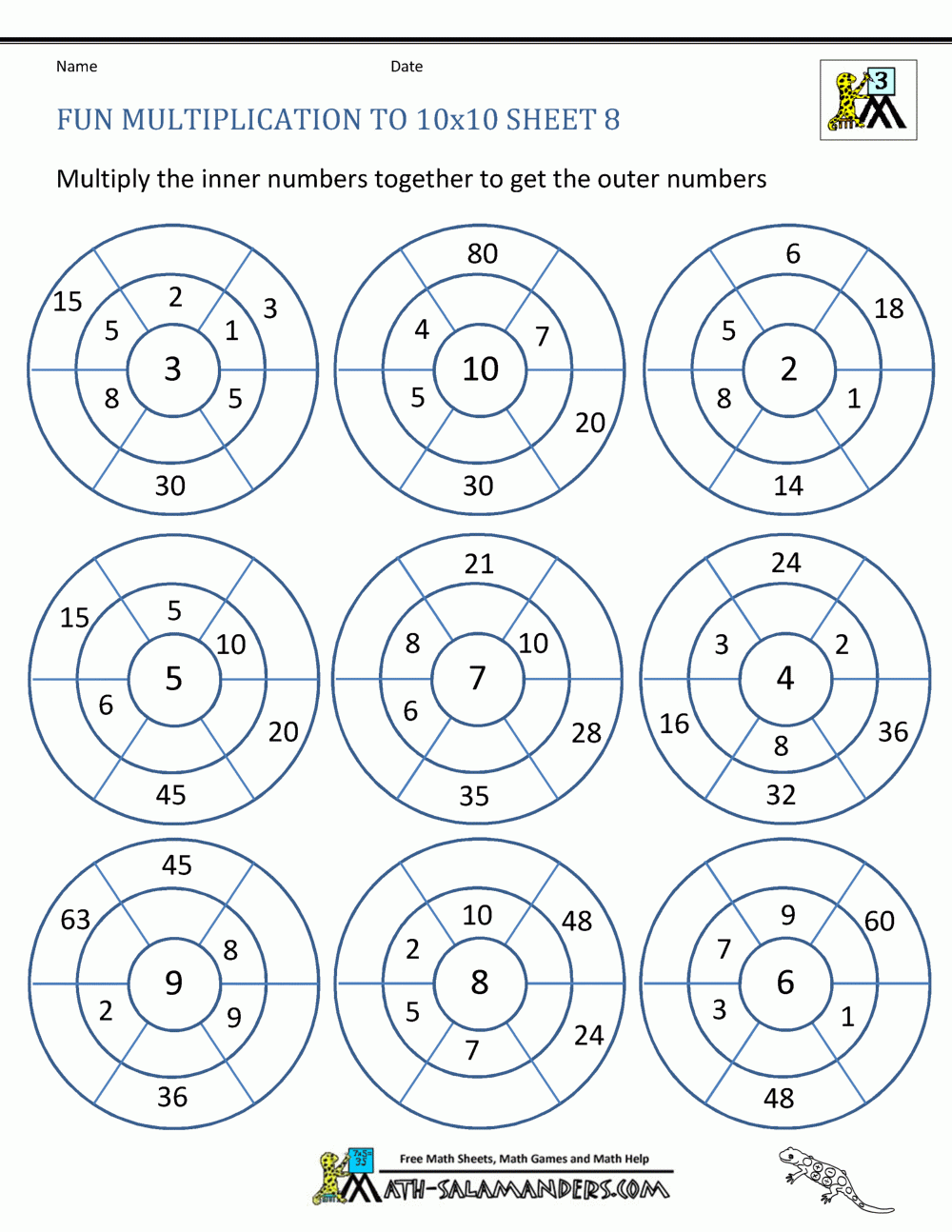 Fun Multiplication Worksheets for Grade 4 Students