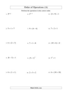 Function Operations Worksheet Pdf