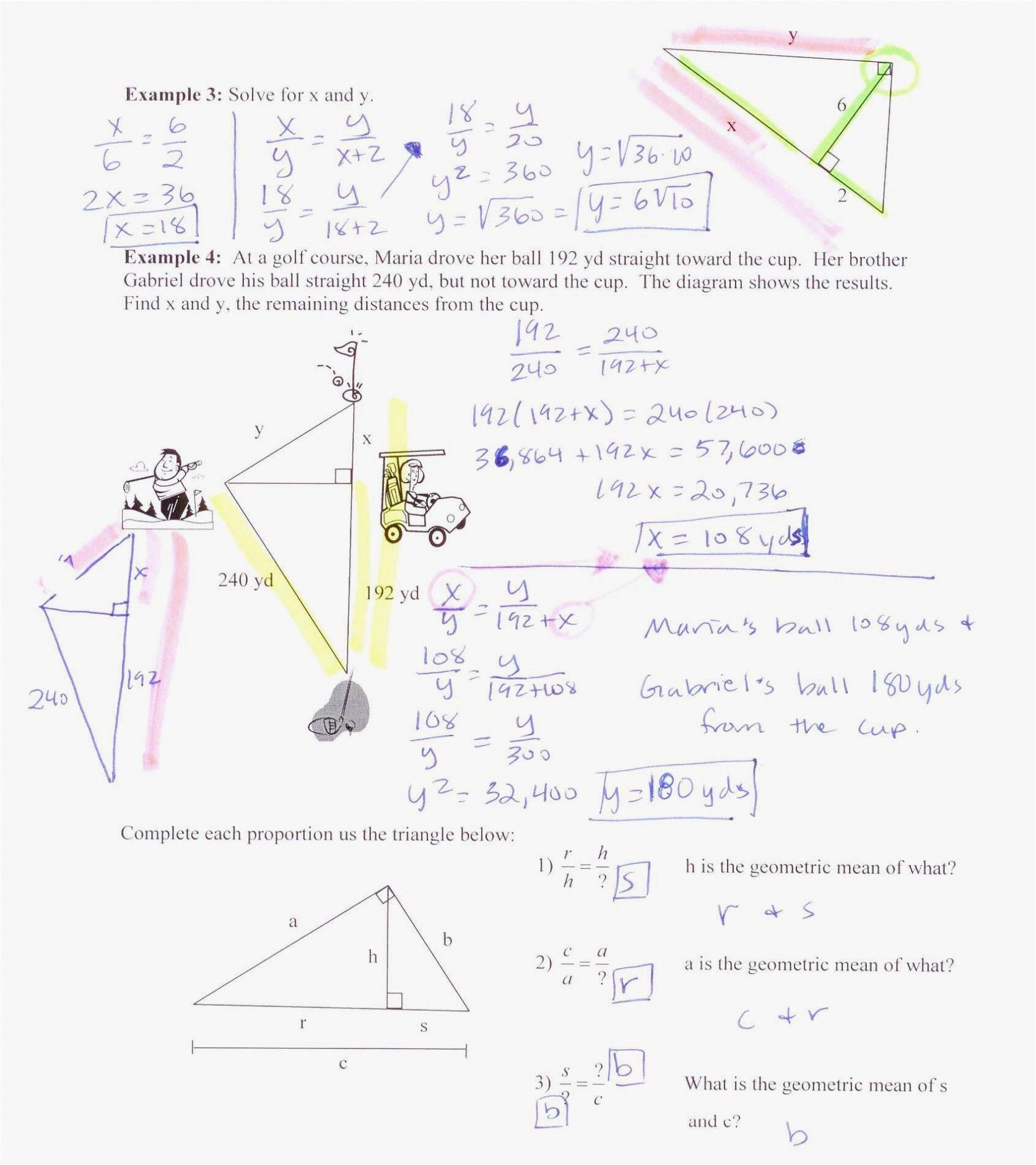 Geometry Distance and Midpoint Formula Worksheet Answers