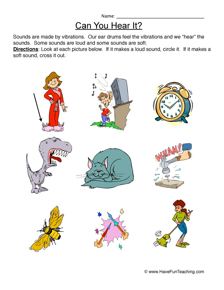 Grade 1 Basics Of Sound Worksheet