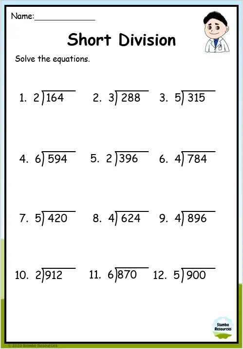 Grade 4 Division Worksheets Free Worksheets Printables