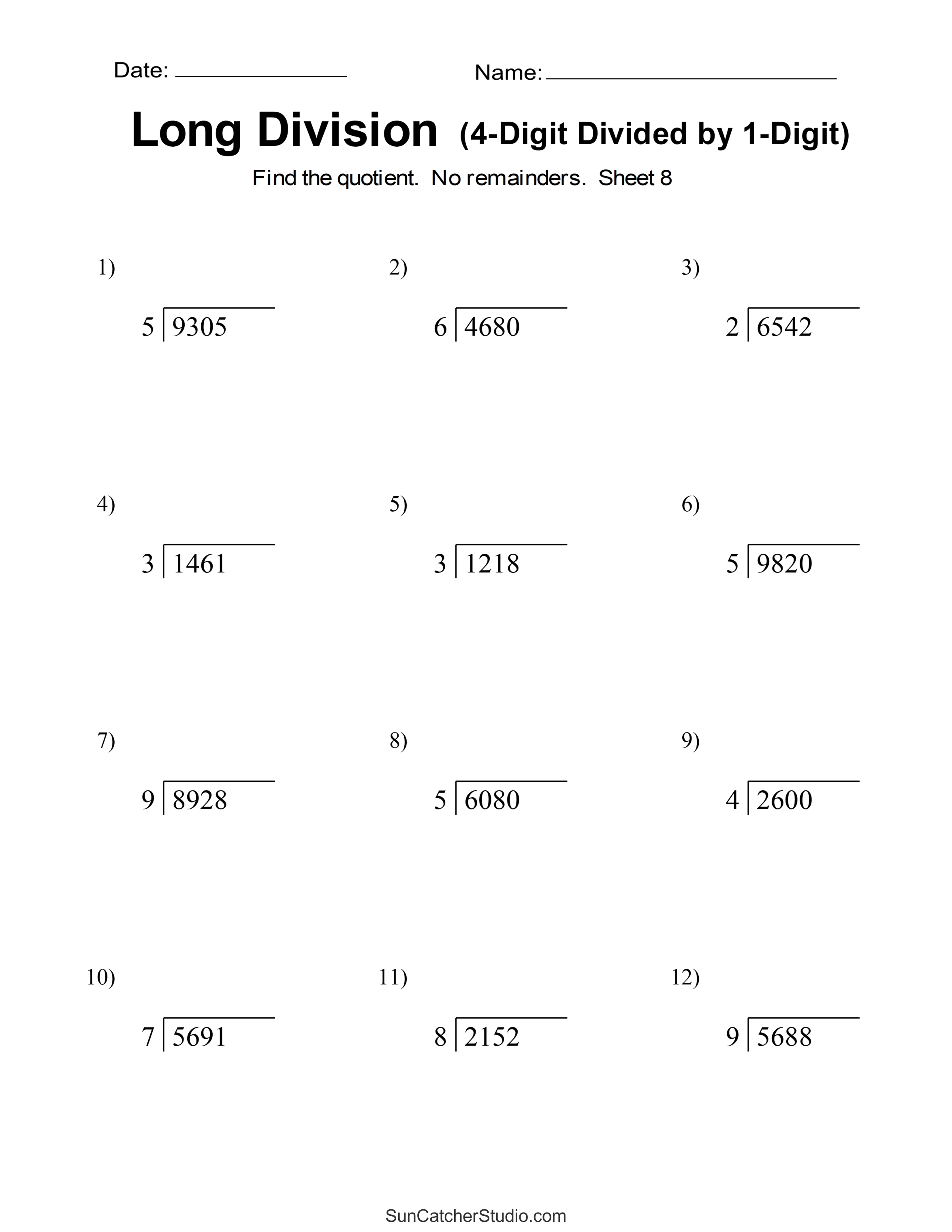 Grade 6 Math Worksheets Pdf