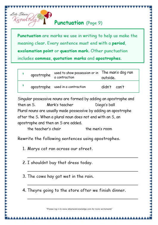 Grammar Worksheets for 3rd Graders: Fun Practice Sheets