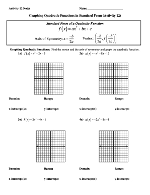 Graphing Quadratic Functions in Standard Form Made Easy