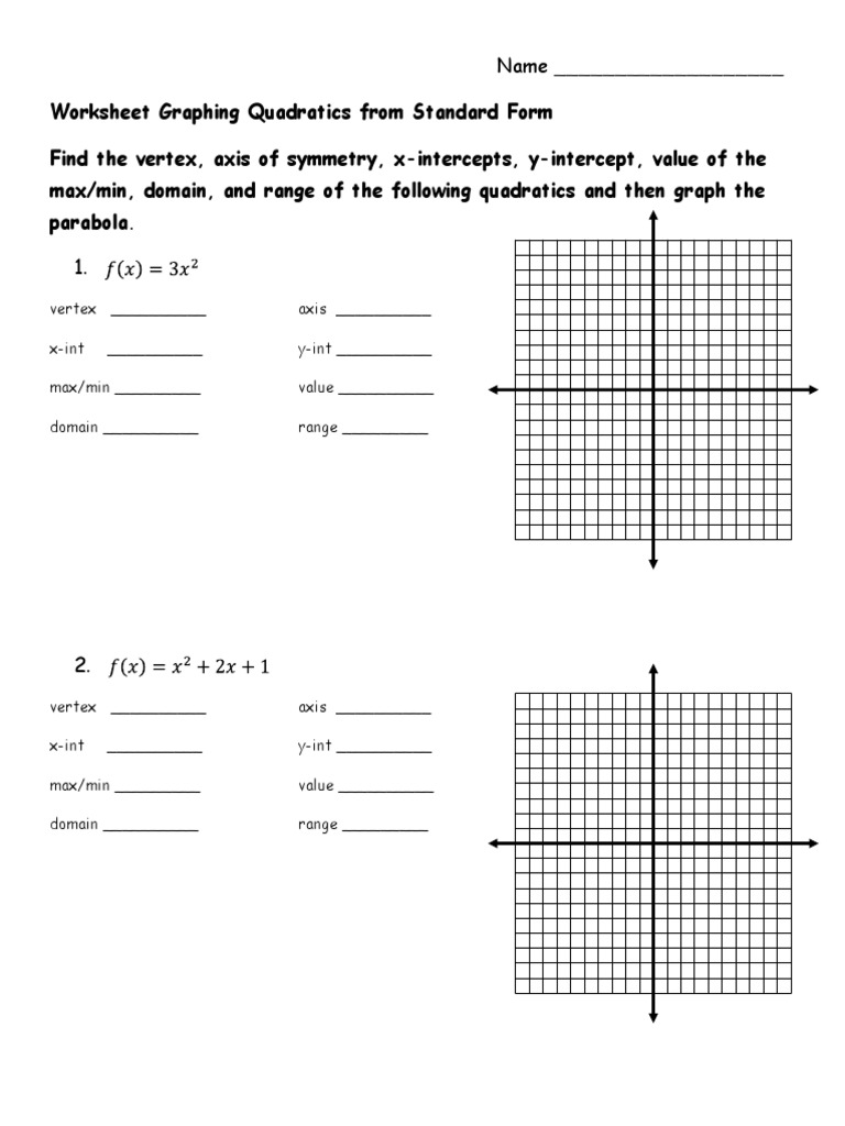 Graphing Standard Form Made Easy