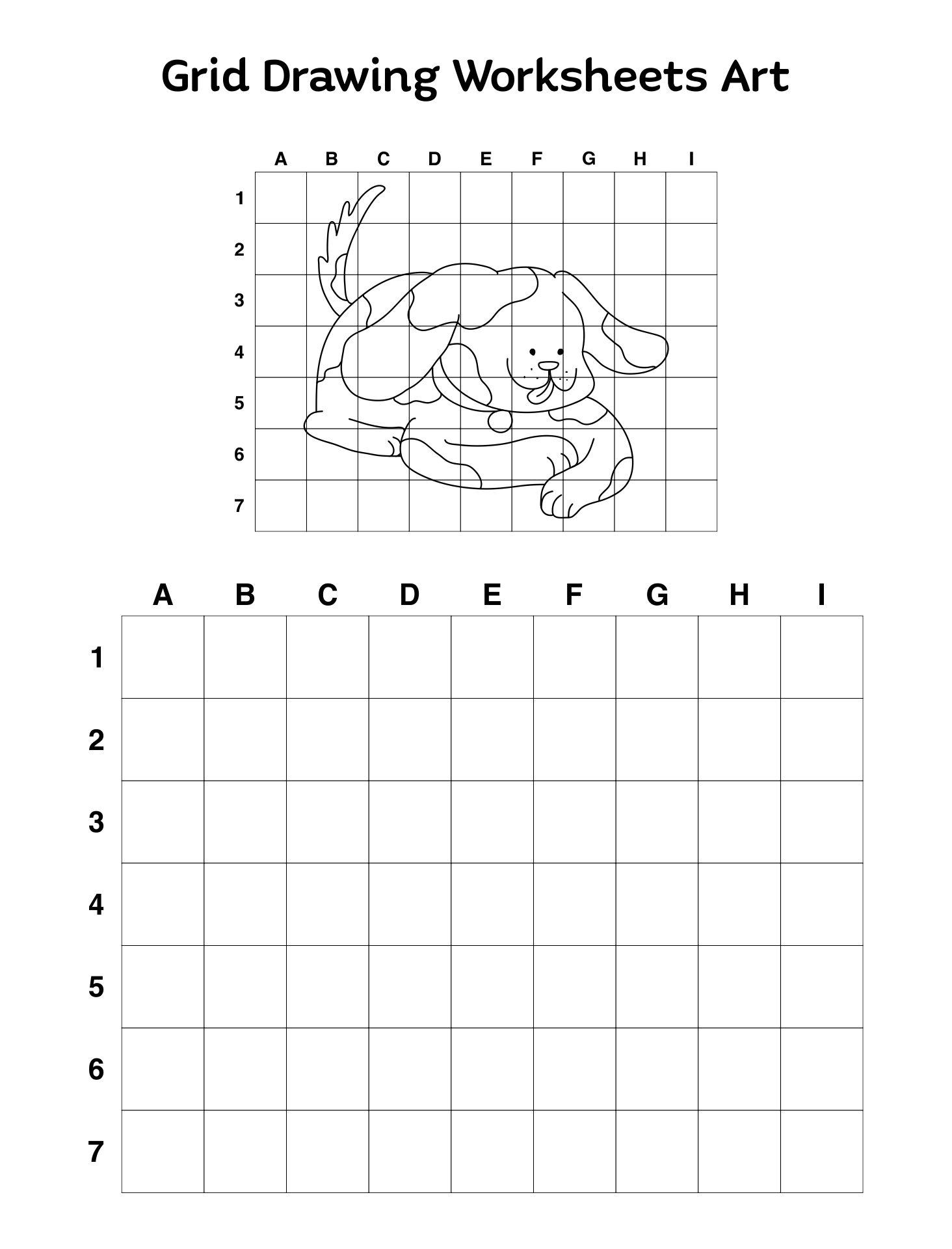 Grid Drawing Worksheets Pdf