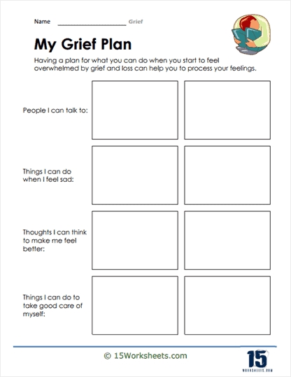 5 Ways to Process Grief with Worksheets