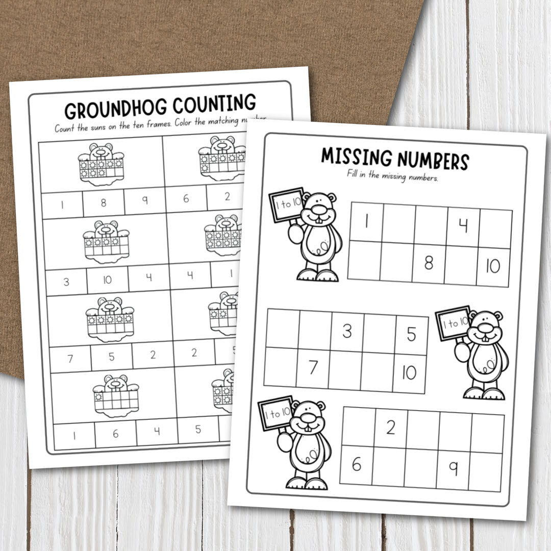 5 Groundhog Day Math Worksheets Free