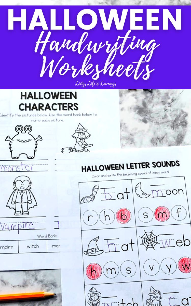 7 Spooky Halloween Handwriting Worksheets