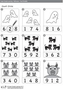 5 Spooky Halloween Worksheets for Kindergarten