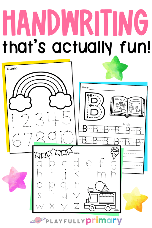 Handwriting Worksheets Kindergarten