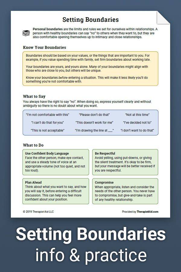 Establishing Healthy Boundaries Made Easy With This Worksheet