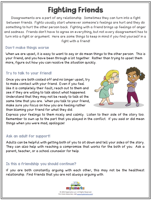 Healthy Relationship Worksheets For Kids And Teens Relationship