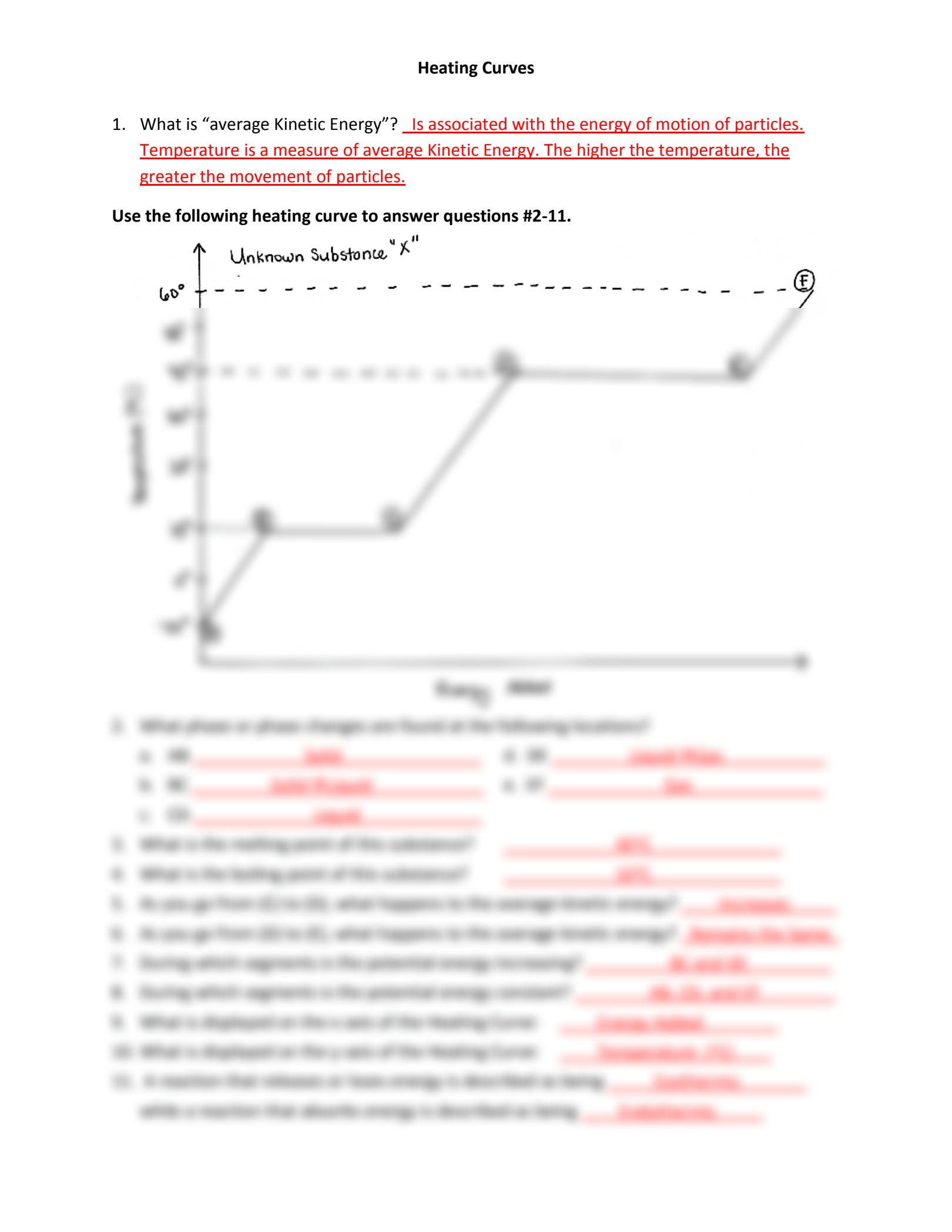 5 Tips to Master Heating Curve Worksheet Answers